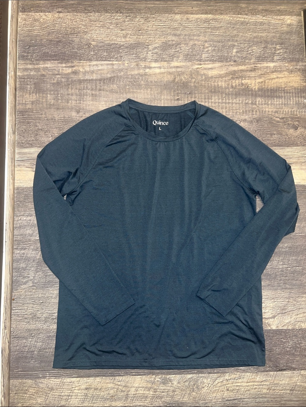 Quince Flowknit Ultra Soft Performance Long Sleeve Shirt Navy Men’s L